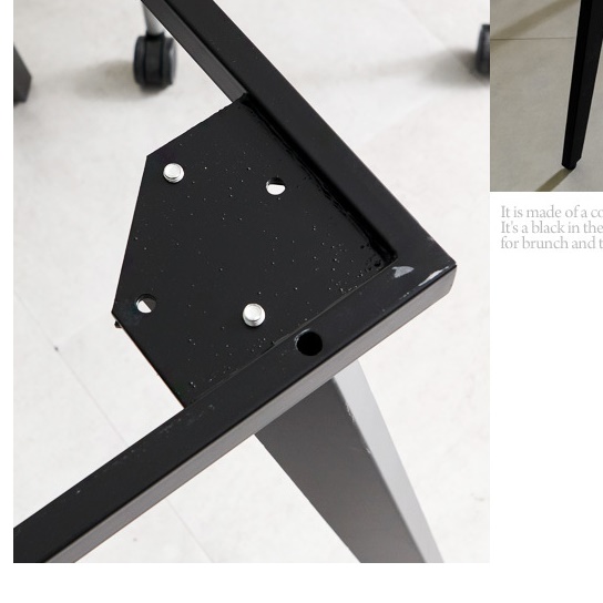 고급테이블 1500 강화유리식탁 매장테이블 업소용테이블