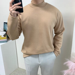 남자 반목티 기모 티셔츠 반폴라 이너 목티 가을 겨울 옷 터틀넥 코디 착용 후기 | 사이즈/핏 총정리 - 상품 이미지 4