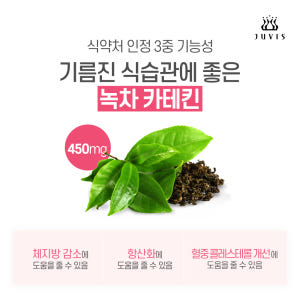 [쥬비스]  녹차 카테킨 450mg (60정 x 2병) 맛있게 먹은 솔직 후기 - 상품 이미지 3