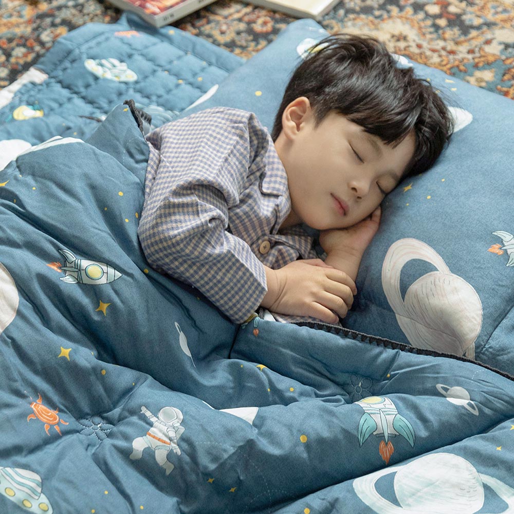 아르떼베딩 알러지케어 키즈침구 어린이 초등학생 차렵이불 패드 우주여행 SS