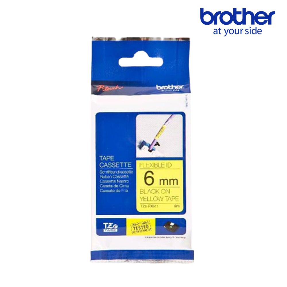 브라더 TZe-FX611 정품 라벨테이프 6mm