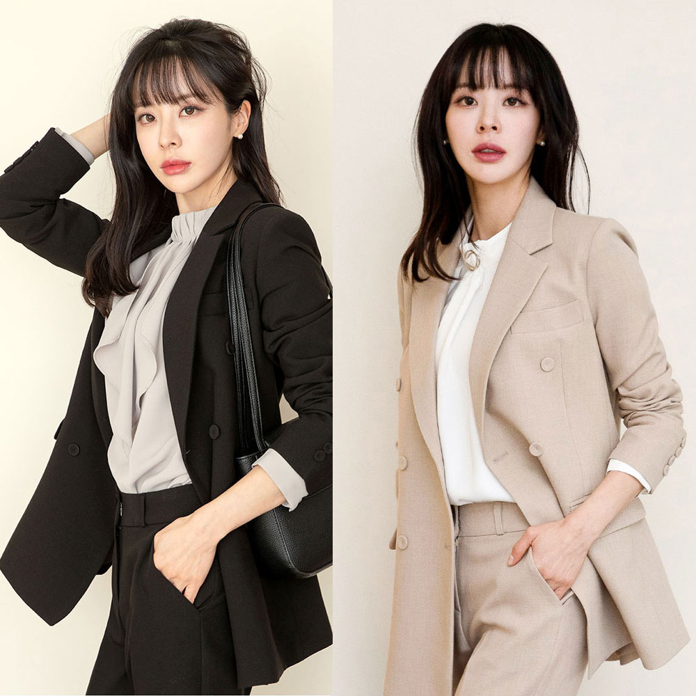 여성겨울정장 여자바지정장세트 [로이]