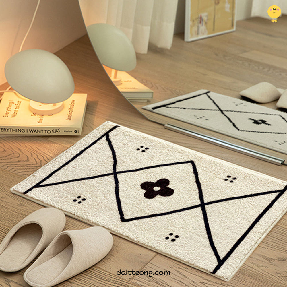 다이아 패턴 발매트