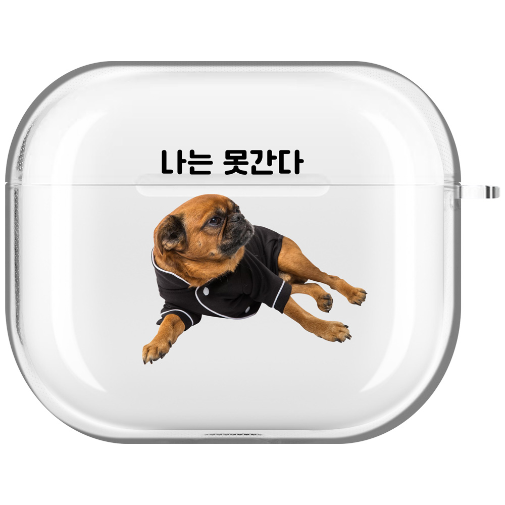강아지 고양이 에어팟 프로3 케이스 투명 하드 주문 제작 커스텀 전신 - 상세 이미지 2