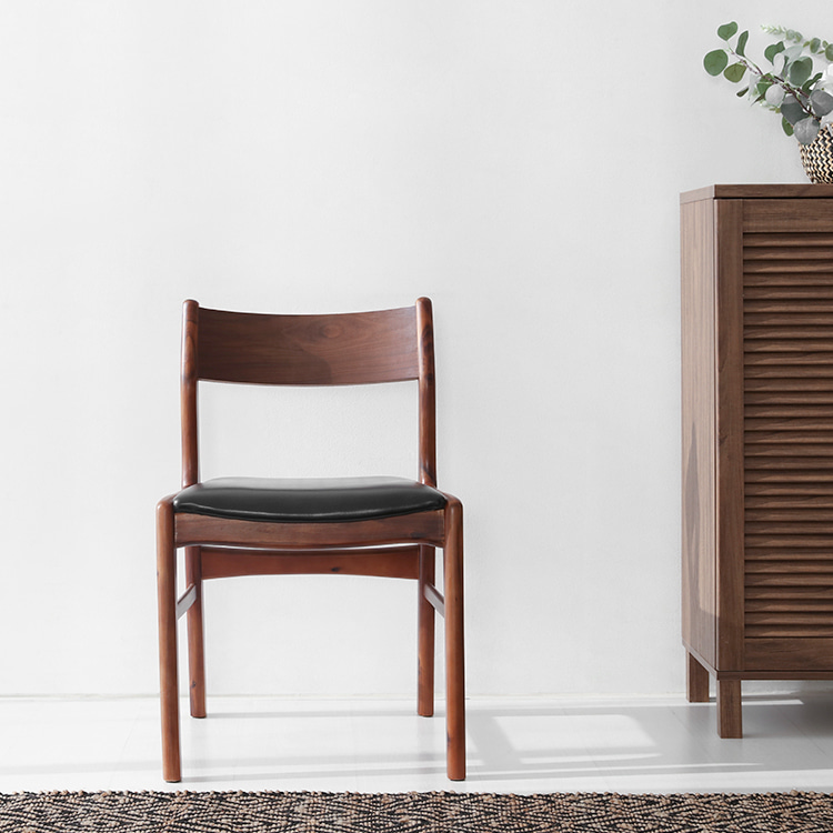 비나트 테이블 75H 12080 FORM75120T + 비엣트 원목의자 BDC01 2인 세트