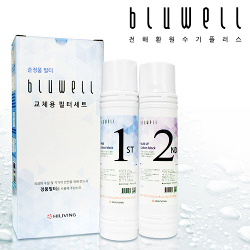 블루웰 전해환원수기플러스 필터(1차+2차) 김정문알로에 K이온닥터 순정품필터 교체용