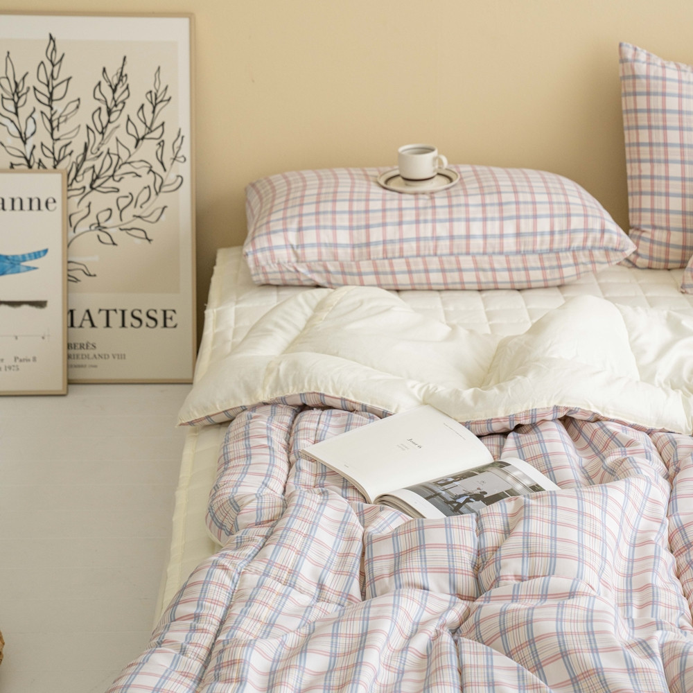 차렵 이불세트 호텔식 기숙사 신혼 이불 사계절 침구세트 침구류 S/SS 딥그린