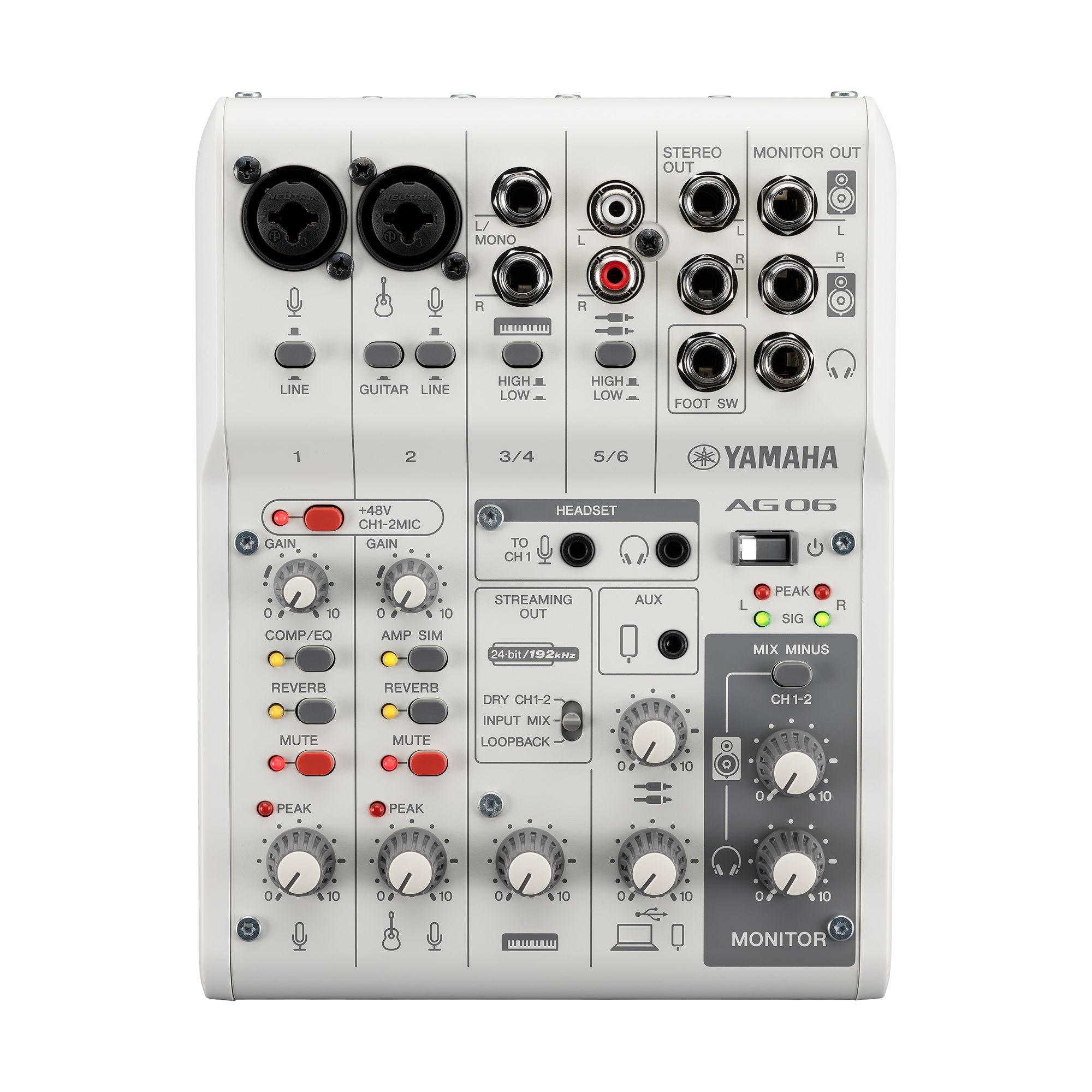 야마하 YAMAHA AG06MK2 오디오 인터페이스 믹서 USB - 상세 이미지 2