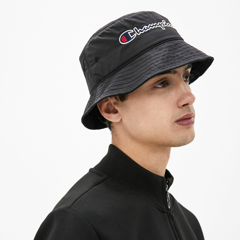 [국내] 챔피온 로고 윈터 버킷캡 EU 겨울모자 여성 버킷햇 남자 모자 데일리룩 꾸안꾸