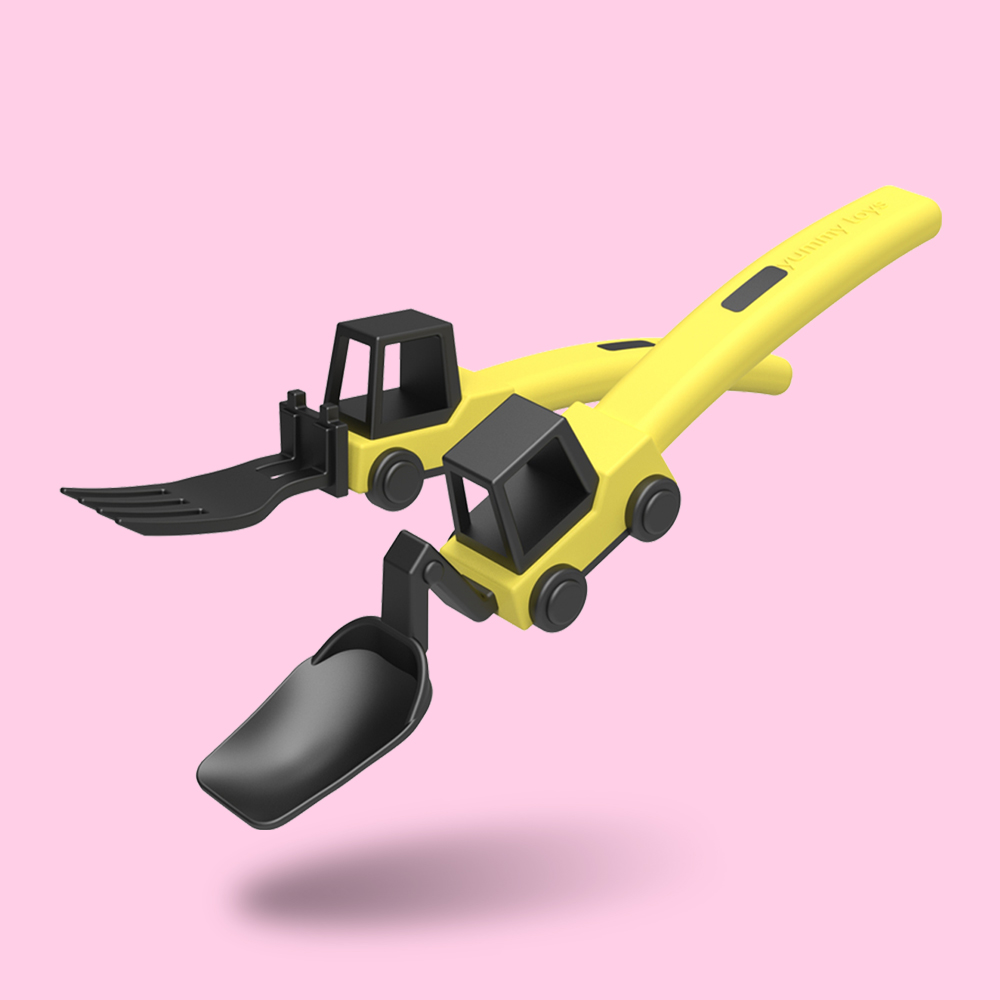 [야미토이즈] 100% 국내생산 중장비 스푼 포크 - 아이 선물로 정말 좋아요