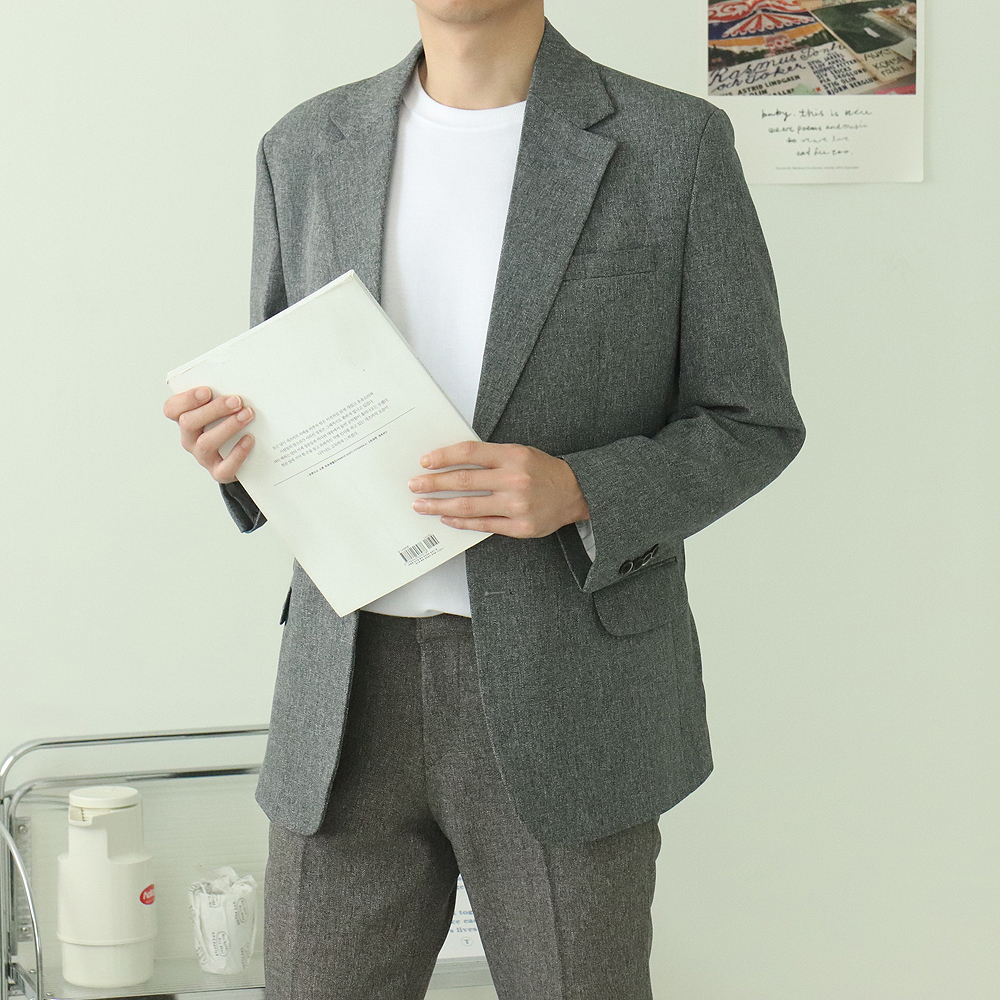 남자울자켓 정장마이 빅사이즈 블레이저 남자겨울자켓 이미지 3