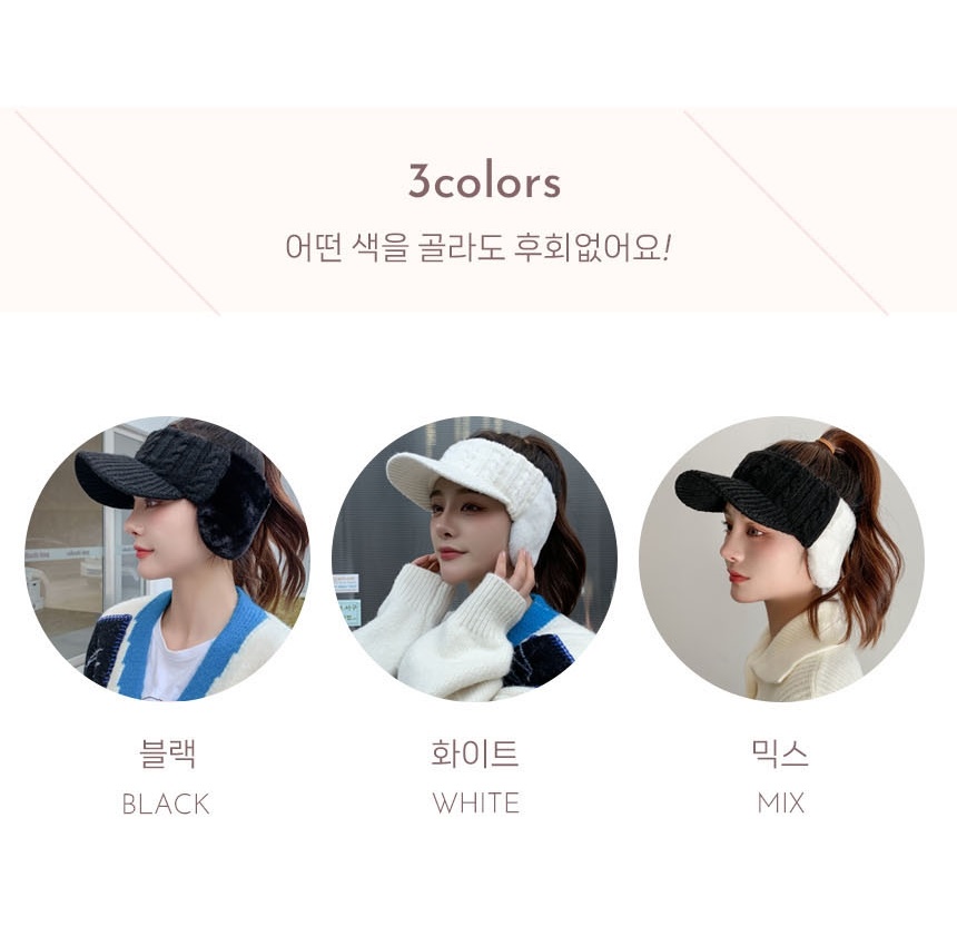 기능성 겨울 방한 라운딩 따뜻한 남성용 남자 방한 골프 패션 용품 캡 밴드 모자 - 상세 이미지 2