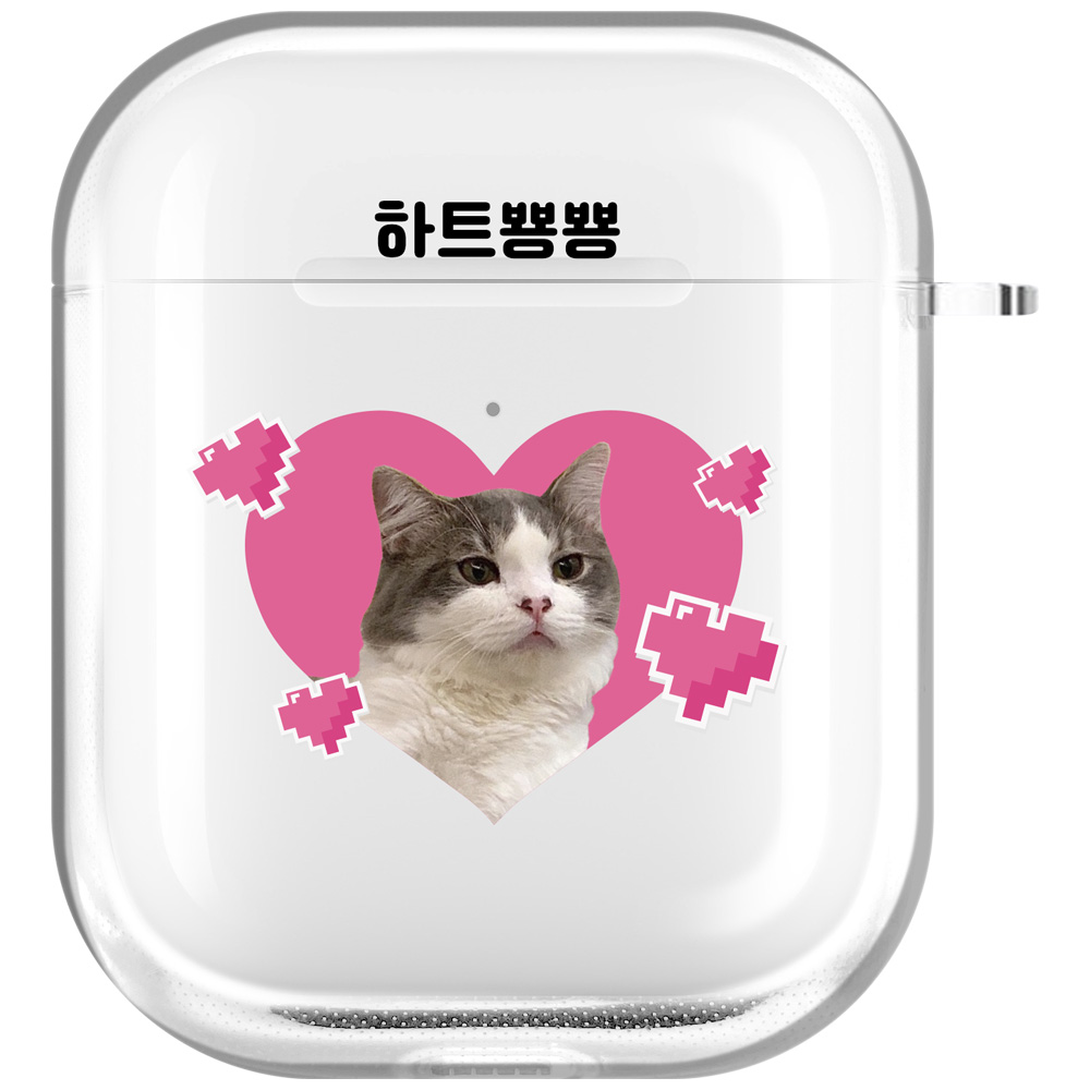 강아지 고양이 에어팟 프로3 케이스 투명 하드 주문 제작 커스텀 전신 - 상세 이미지 3
