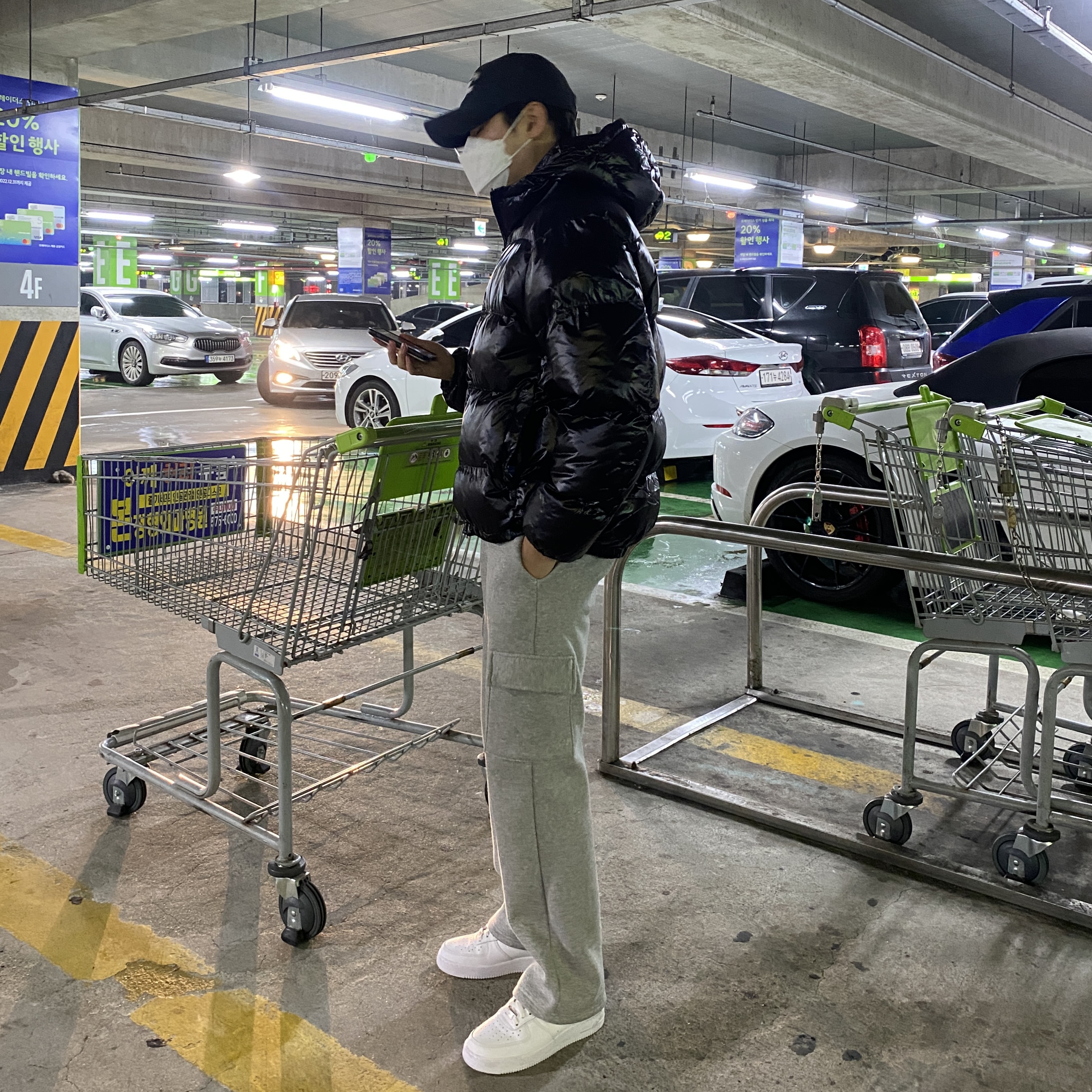 기모카고바지 남자와이드트레이닝팬츠 스웨트팬츠 - 상세 이미지 5