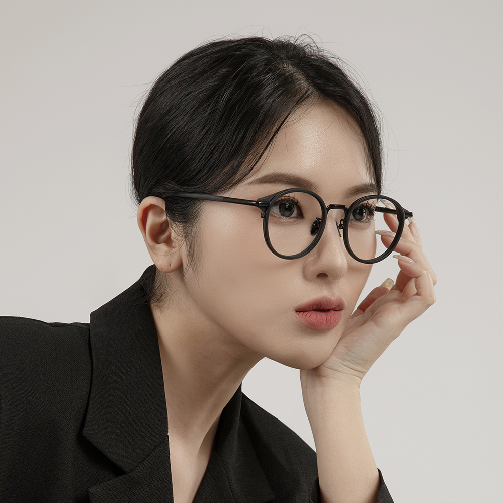 마노모스 안경 조지 블랙에디션 무광 검정 뿔테안경 여자 남자 블루라이트차단 이미지 6