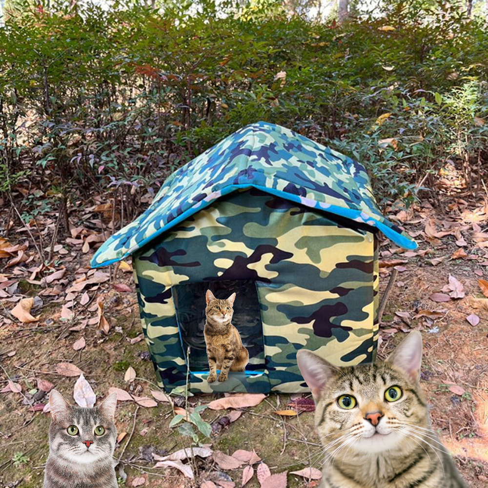 따뜻한 야외 실외 고양이집 길냥이 겨울집 만들기