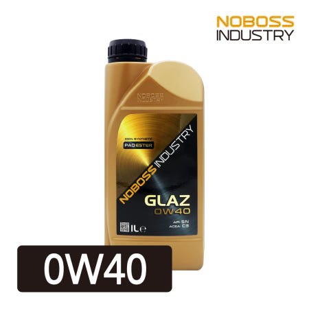 노보스 엔진오일 NOBOSS GLAZ 0W40 1L리터 노사장