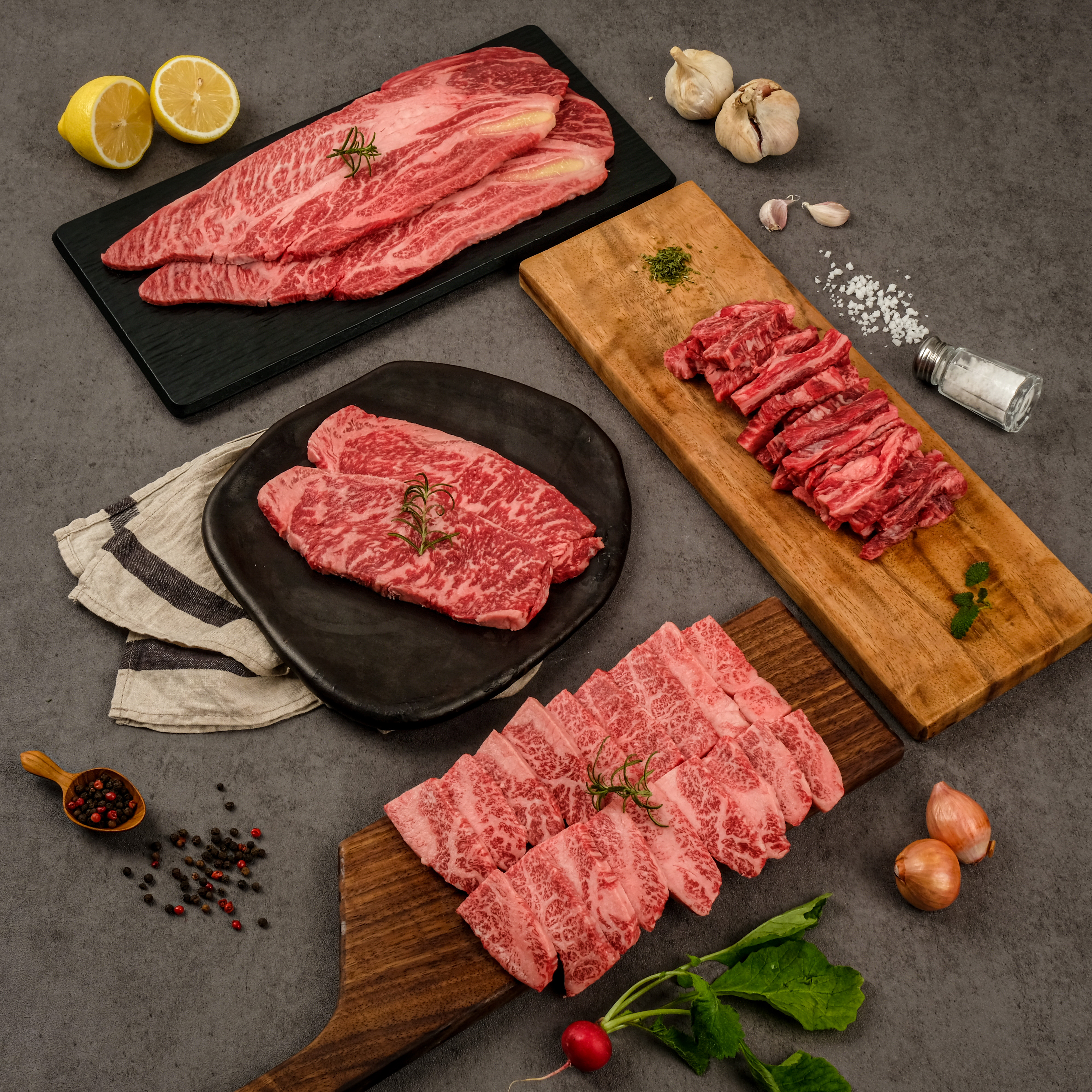 한우 조리 예시