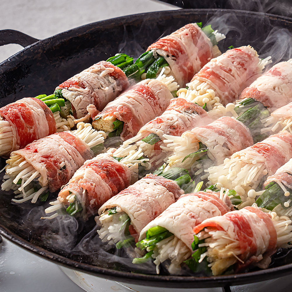 캠핑음식 요리 밀키트 할머니가 말아주시는 손말이고기