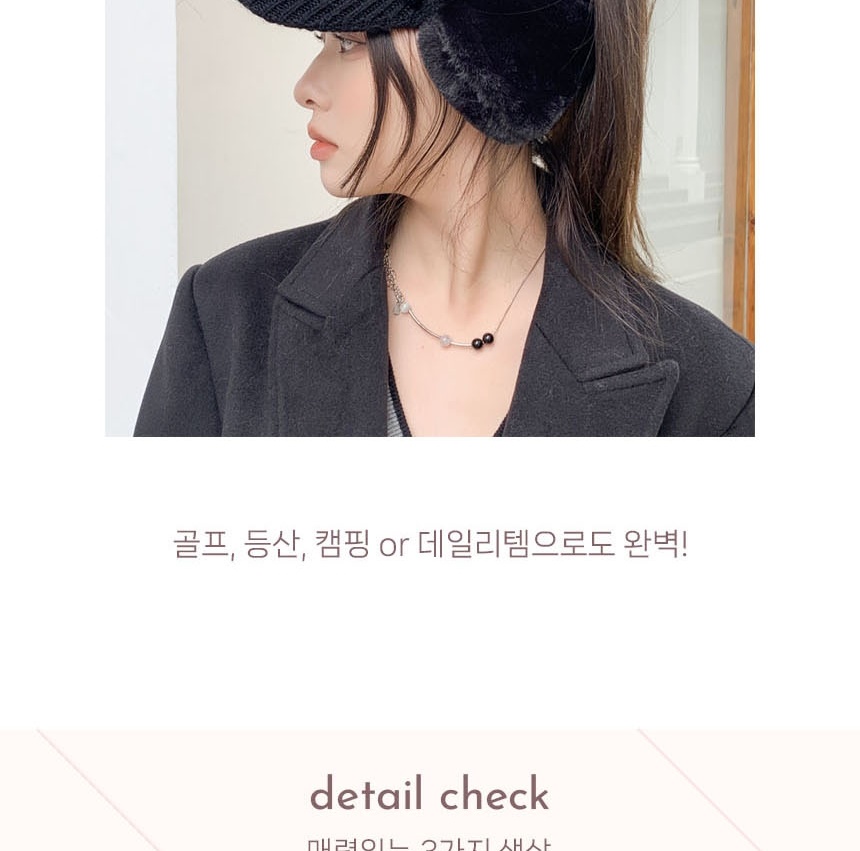 기능성 겨울 방한 라운딩 따뜻한 남성용 남자 방한 골프 패션 용품 캡 밴드 모자 이미지 8