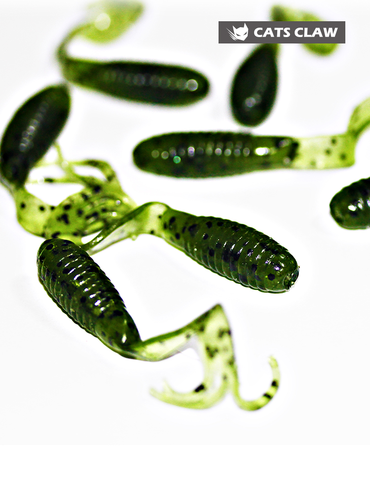 캣츠크로우 트리플 그럽웜 5cm(2.5인치) 쏘가리웜 꺽지웜 - 상세 이미지 3