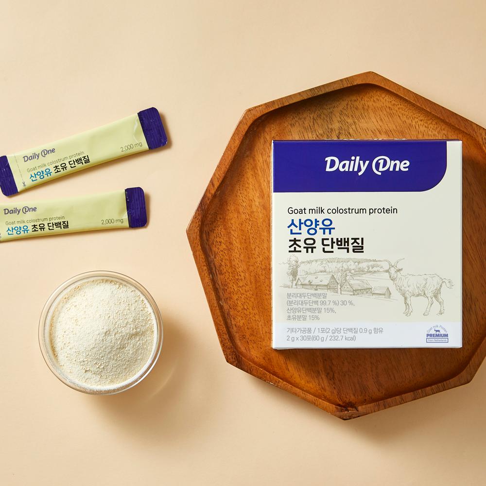 데일리원 산양유 초유 단백질 프로틴 분말 스틱 네덜란드 단백 파우더 30포, 1개 이미지 6