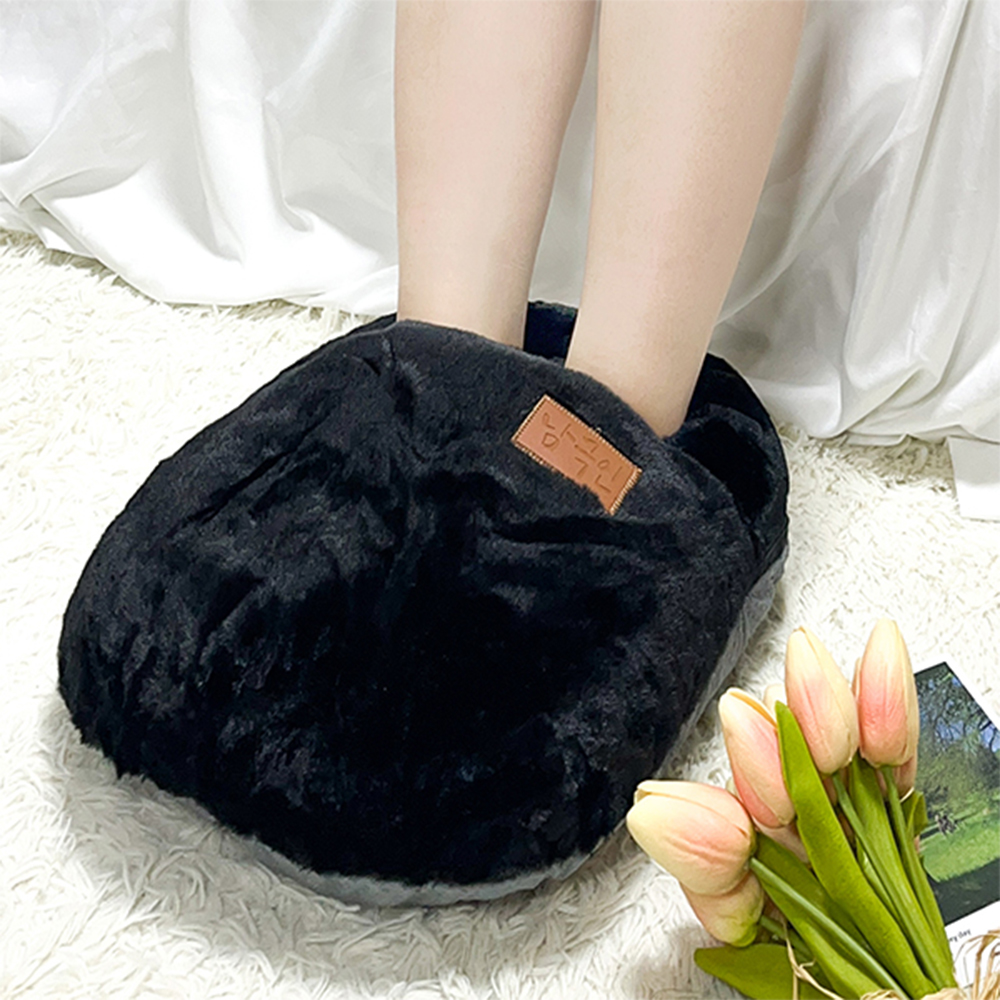 발온열기 발 찜질기 온열찜질기 전기 찜질팩 충전식 온수 수족냉증 블랙밍크