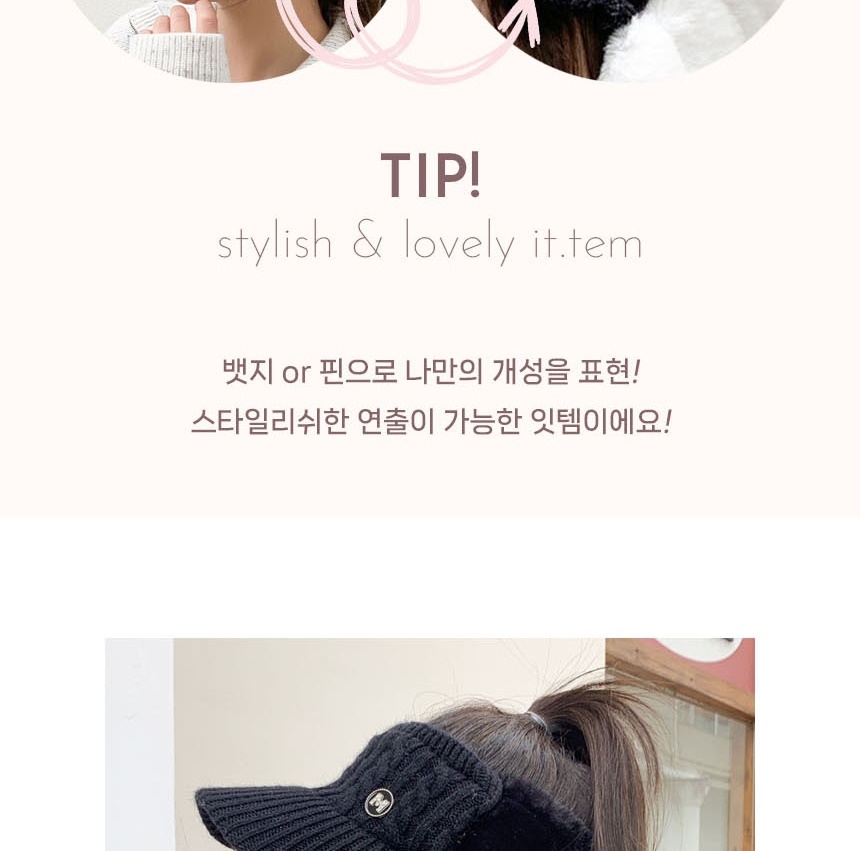 기능성 겨울 방한 라운딩 따뜻한 남성용 남자 방한 골프 패션 용품 캡 밴드 모자 이미지 7