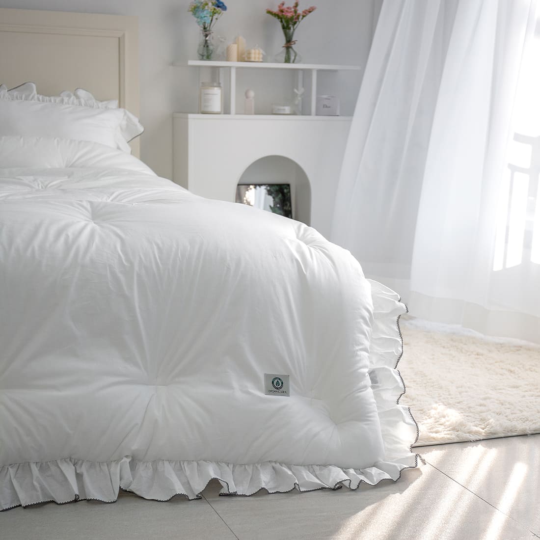 그래이불 순면 오가닉 알러지케어 호텔 차렵이불 사계절 차렵이불 SS