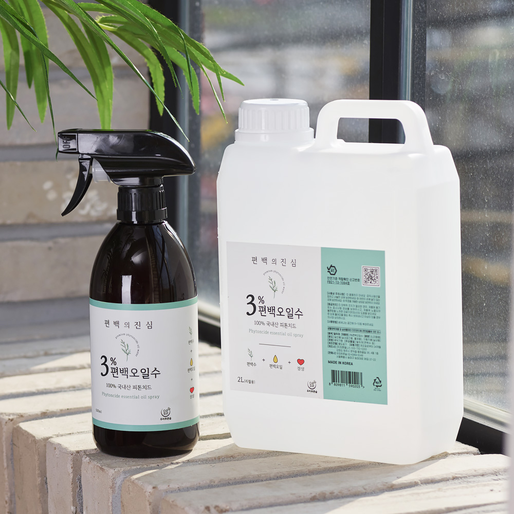 3%​편백오일수 피톤치드 편백수 새집증후군 새가구 새차 사춘기 방 냄새 탈취제 4L