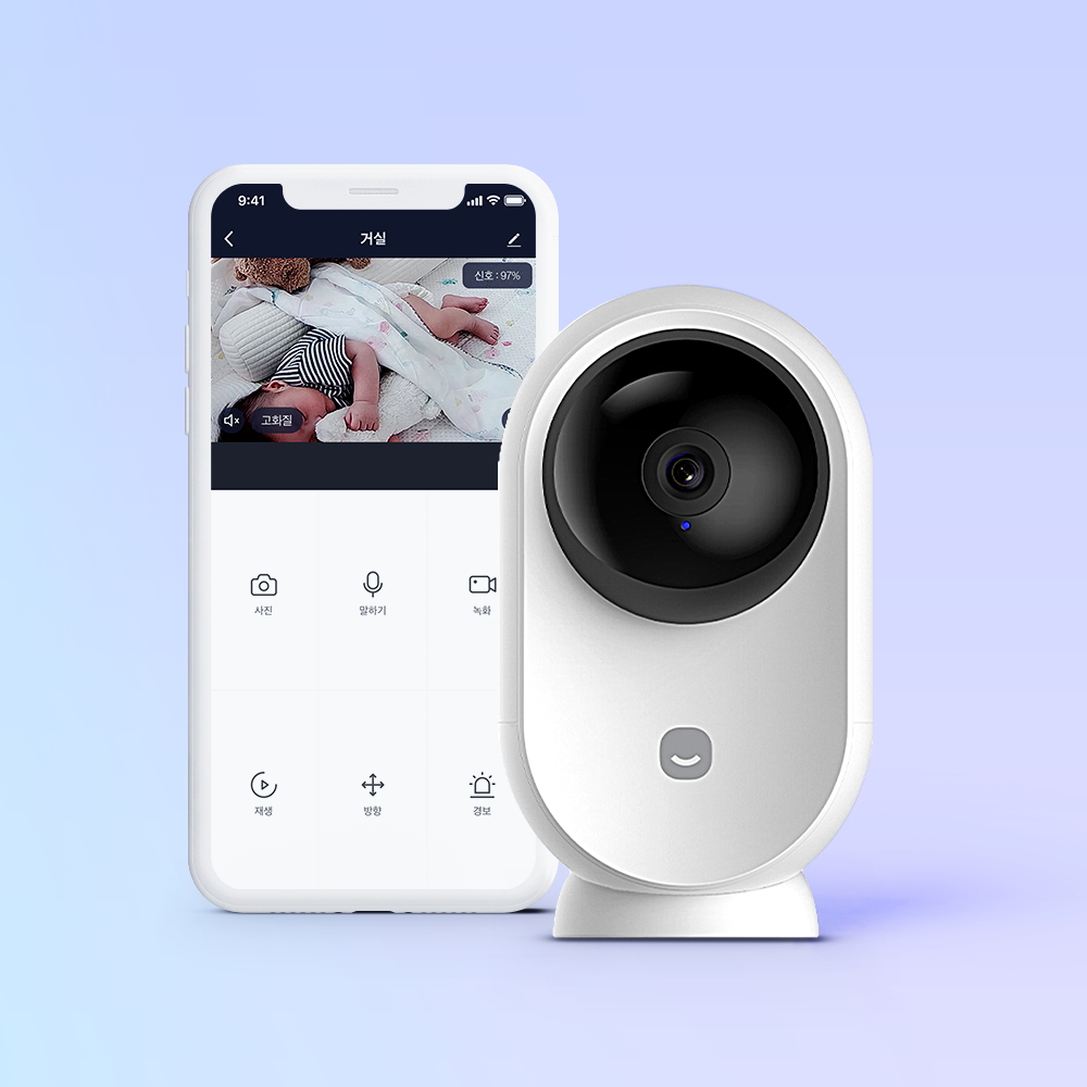 헤이홈 홈캠 Egg Pro 2중 프라이빗모드 가정용 cctv 홈카메라 펫캠 아기 강아지 - 상품 이미지