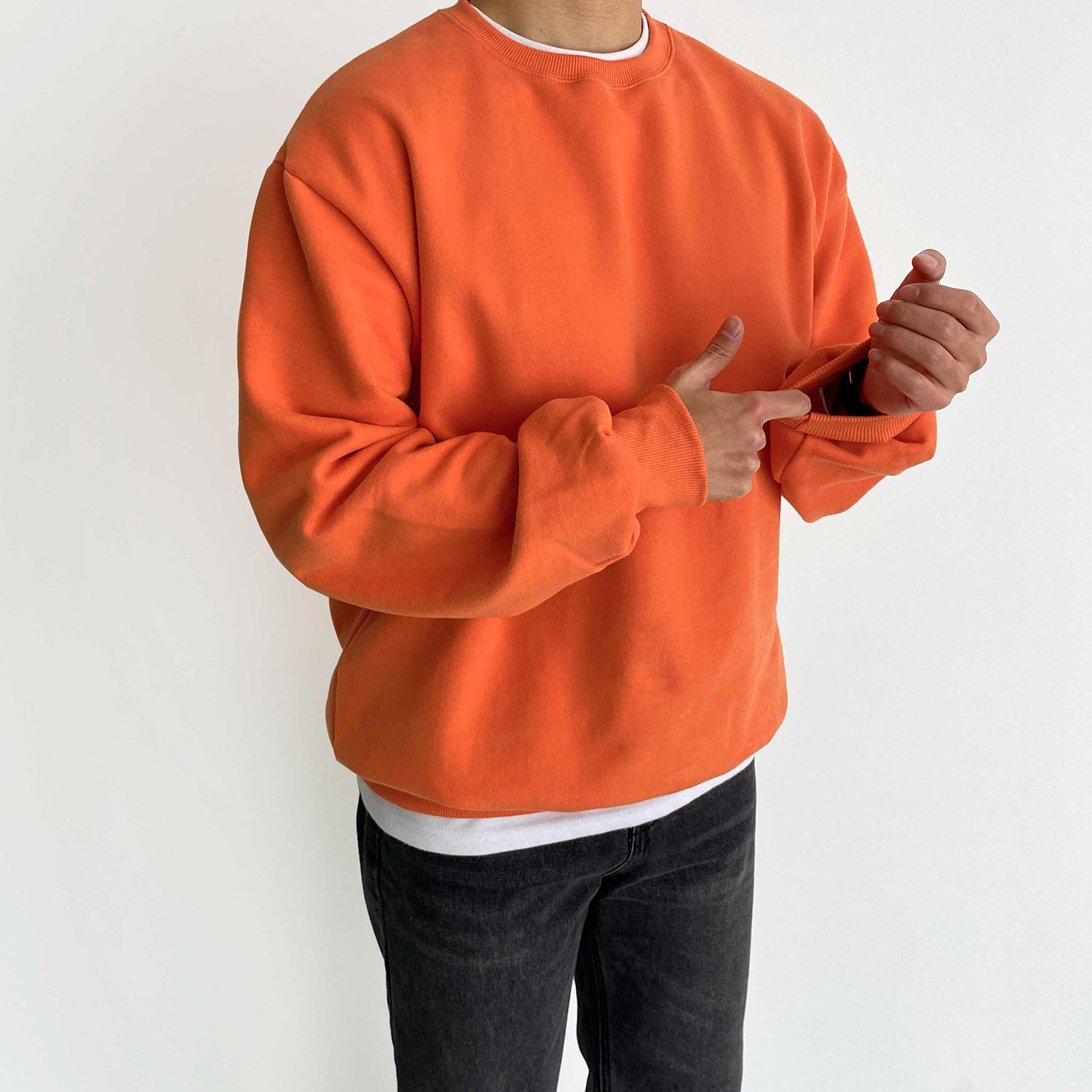 남자 양기모맨투맨 오버핏맨투맨 이미지 3