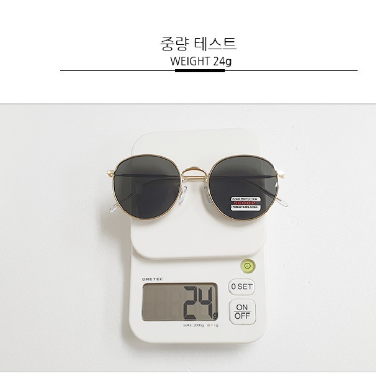 동그란 안경 원형 레옹 선글라스 인싸 운전용선글라스 라섹선글라스 - 상세 이미지 4