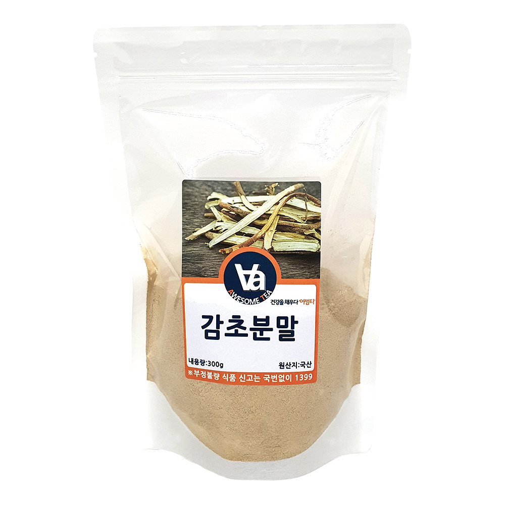 국산 감초 가루 분말 300g 1팩 - 메인 이미지