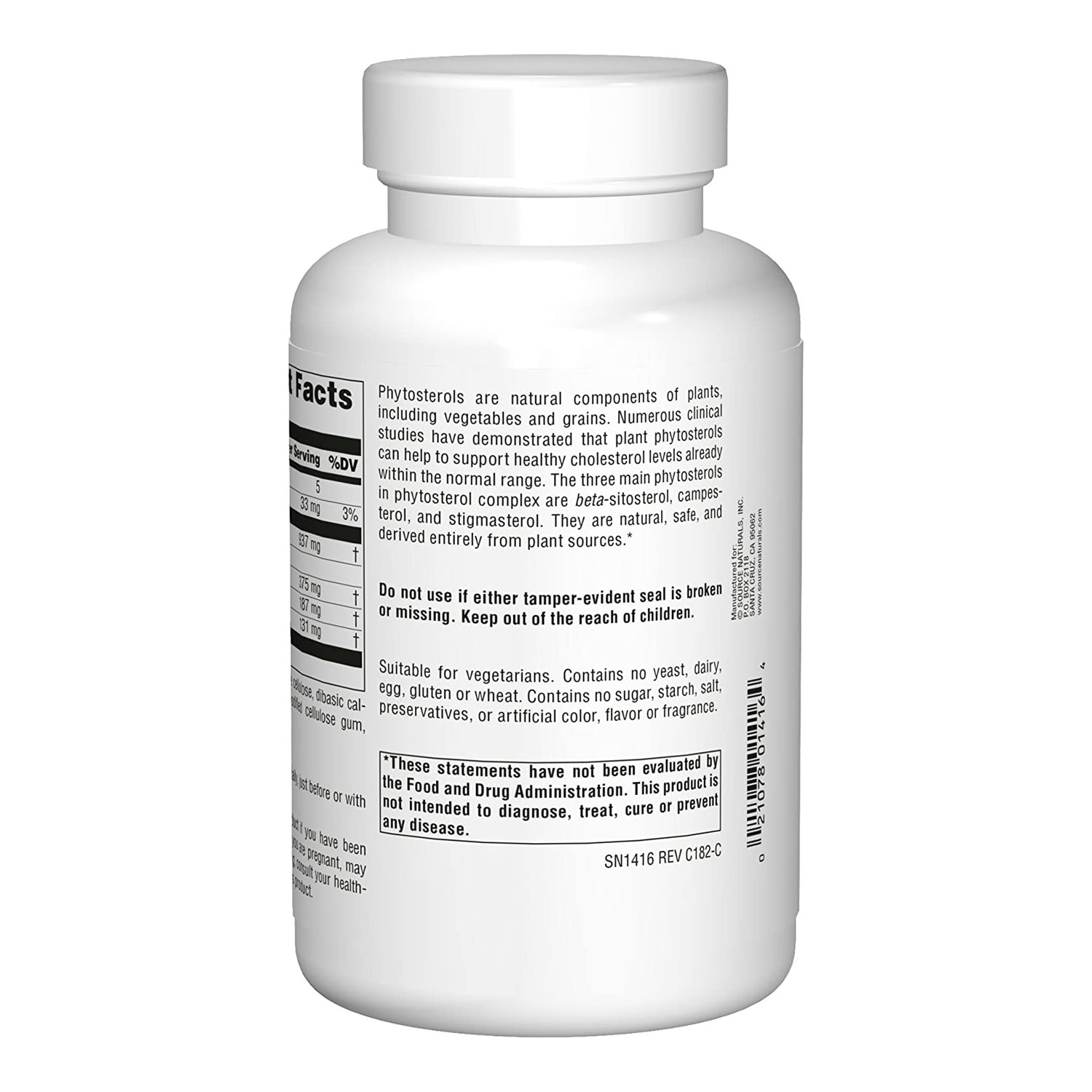 소스내추럴스 베타시토스테롤 375mg 메가스트렝스 120정 - 상세 이미지 5