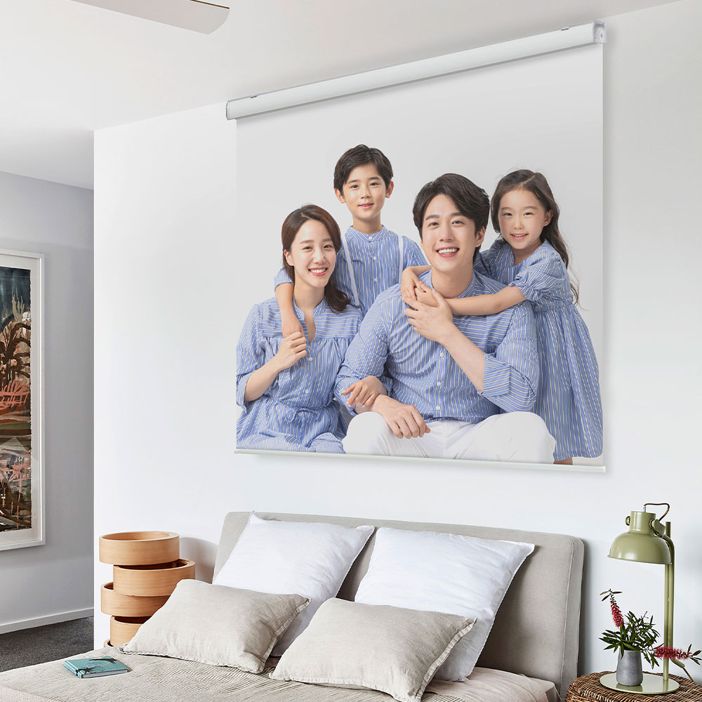 아라크네 실사스크린 족자타입 가족사진 친지모임 30x30 이미지 2
