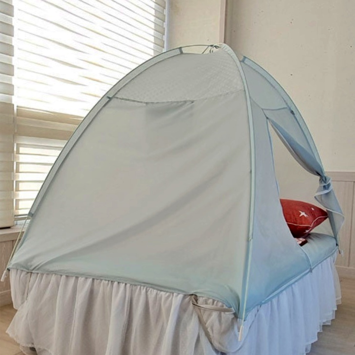 1인용 난방텐트 실내용 침대용텐트 바닥없는 방한 텐트