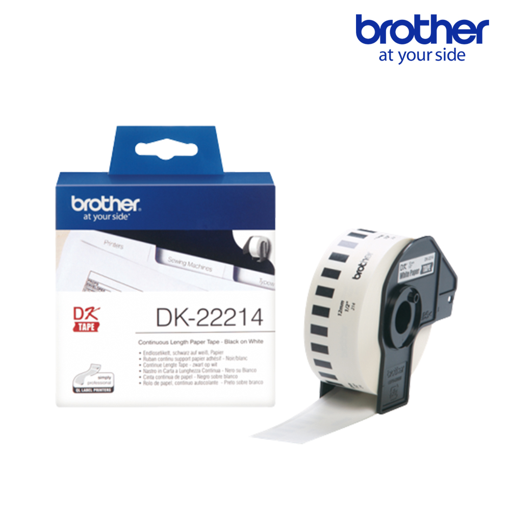 브라더 DK-22214 정품 라벨테이프 12mm x 30.48m - 메인 이미지