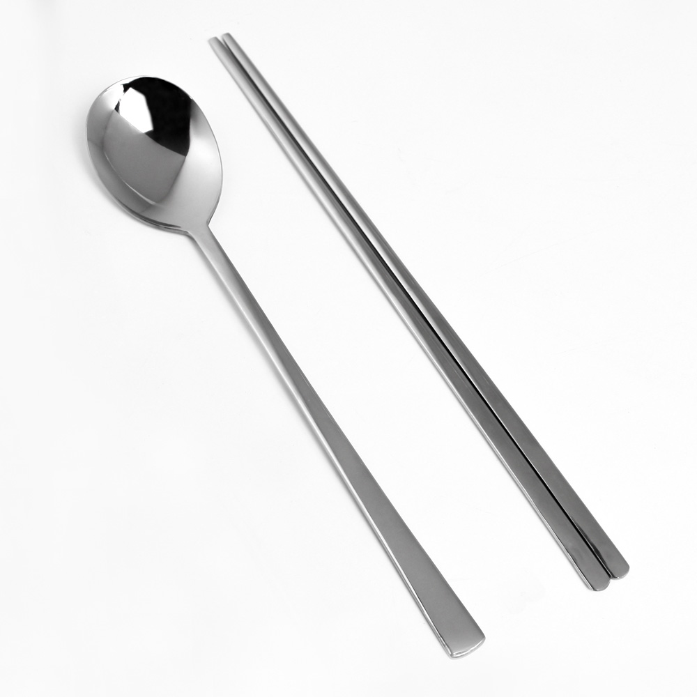 국산 스텐 업소용 식당 수저 숟가락 젓가락 저분 민자 세트 - 상세 이미지 2