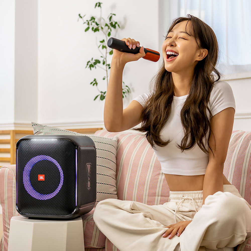 JBL PARTYBOX ENCORE 무선 마이크 파티박스 블루투스스피커 블랙 - 상세 이미지 3