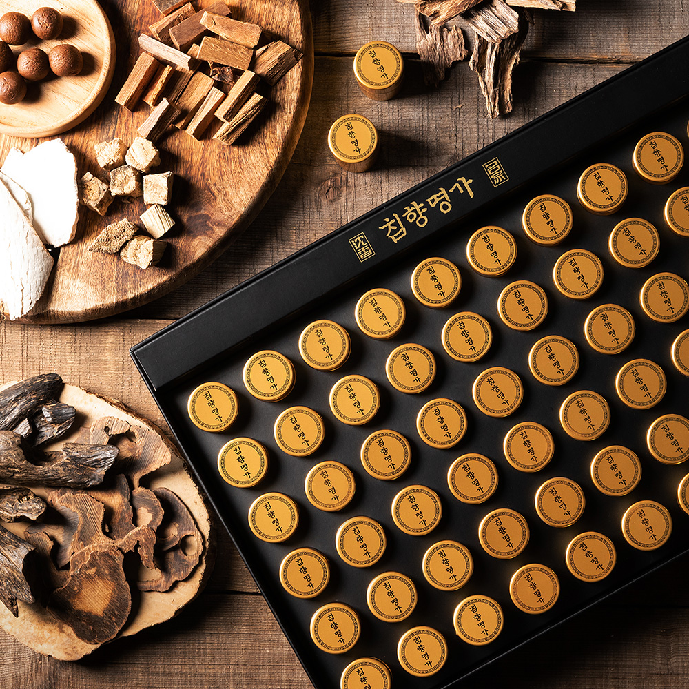 침향명가 발효 침향환 프리미엄 녹용환 홍삼 침향단 침향원 황제 효능 80환, 1개