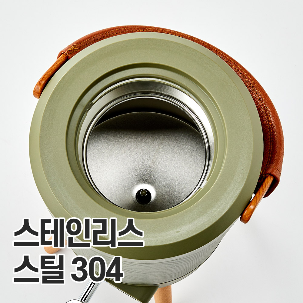 오슬로 스텐 보온보냉 온도계 워터 디스펜서4.5L 탄산음료 쥬스 카페 캠핑 대용량 화이트 - 상세 이미지 3