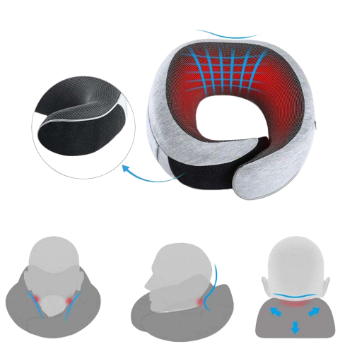 기내용목베개 여행용목베개 비행기 휴대용 기내 목배게 파우치세트
