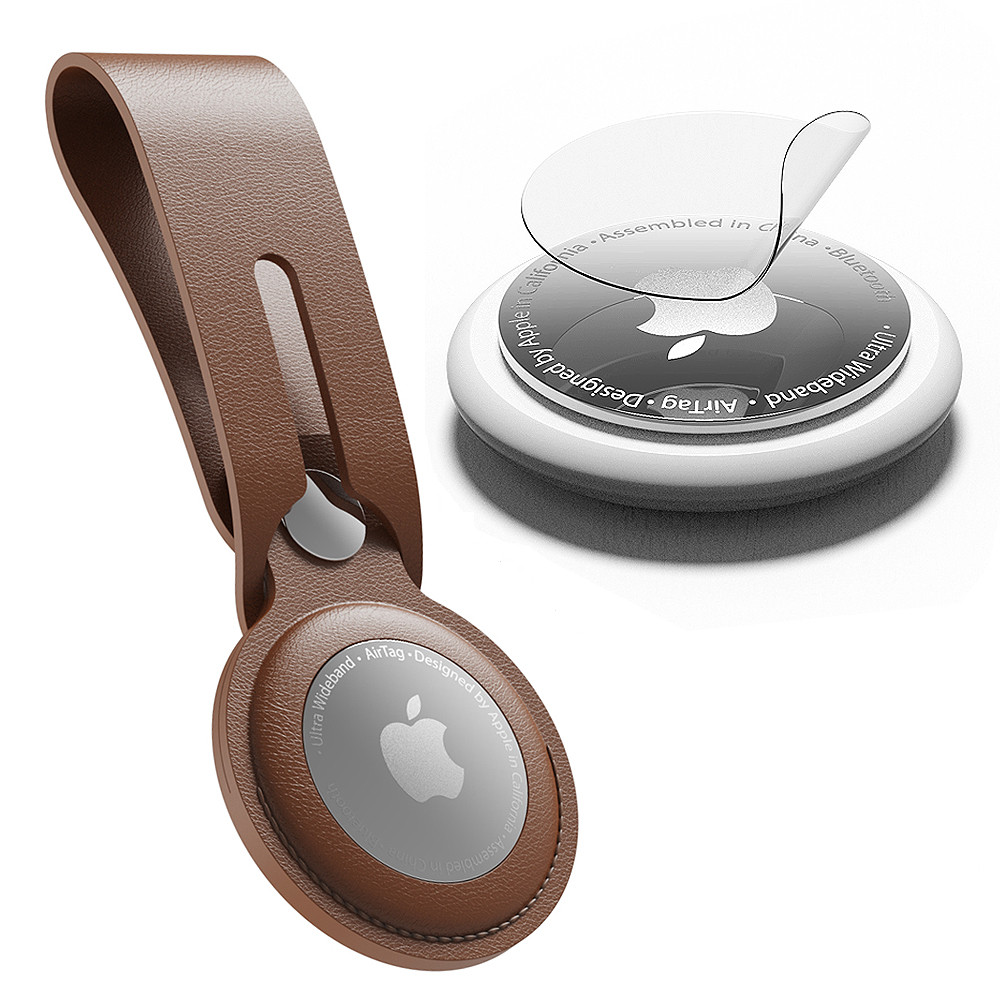 빅쏘 셀리누엘 에어태그 케이스 보호필름 가죽 루프