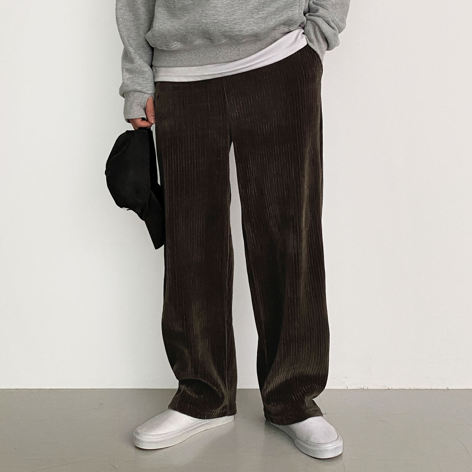 남자코듀로이팬츠 남자골덴와이드팬츠 - 상품 이미지