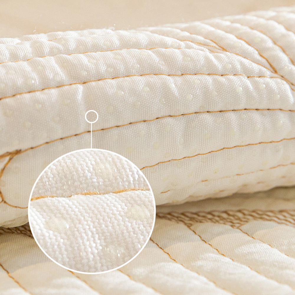 순면 쇼파패드 넓은 돌 소파 매트 토퍼 소파커버 덮개 깔개 깃털 화이트 70x150