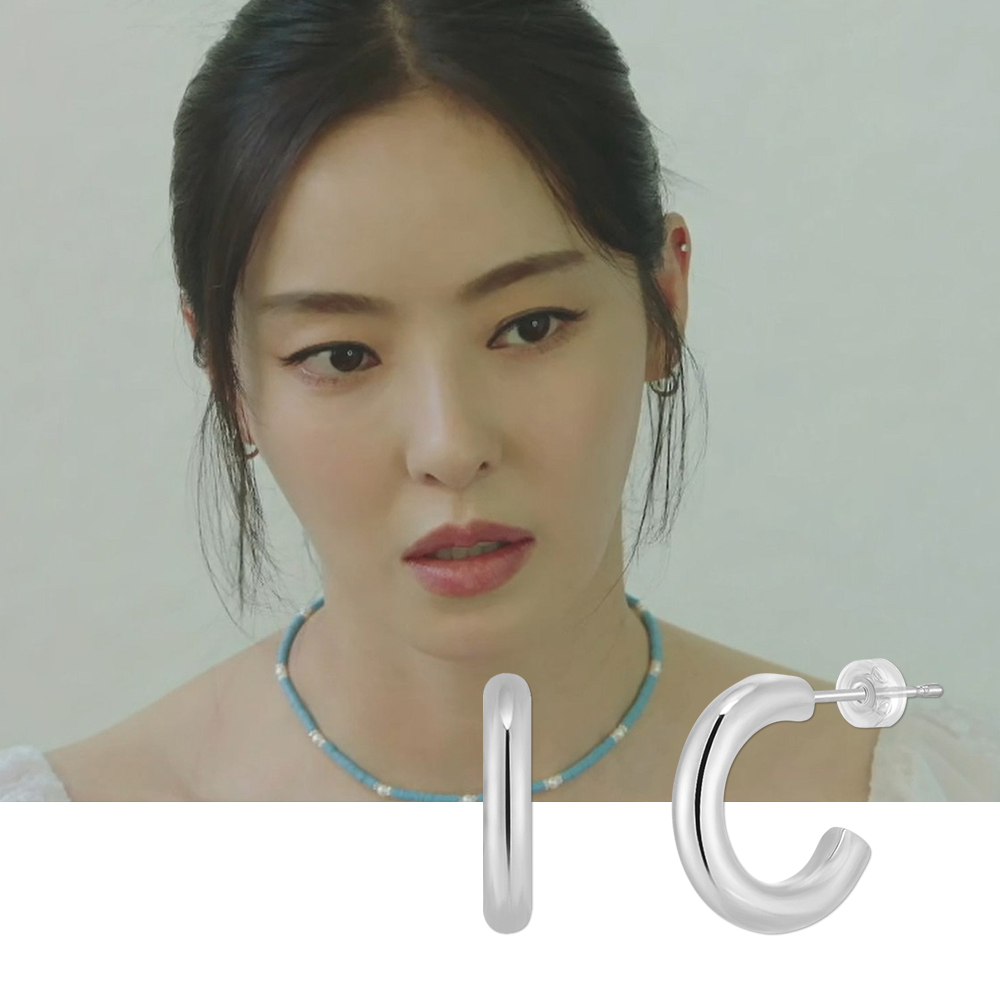 [이다희 손담비 착용] 폴브리알 베이직 도넛링 귀걸이 소 PYBE0177 - 상세 이미지 2
