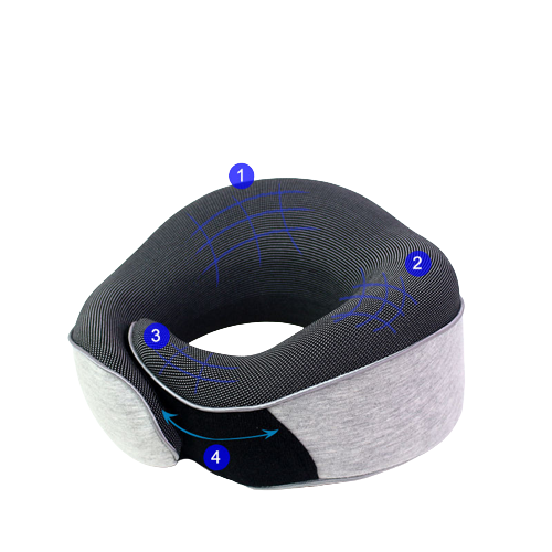 기내용목베개 여행용목베개 비행기 휴대용 기내 목배게 파우치세트
