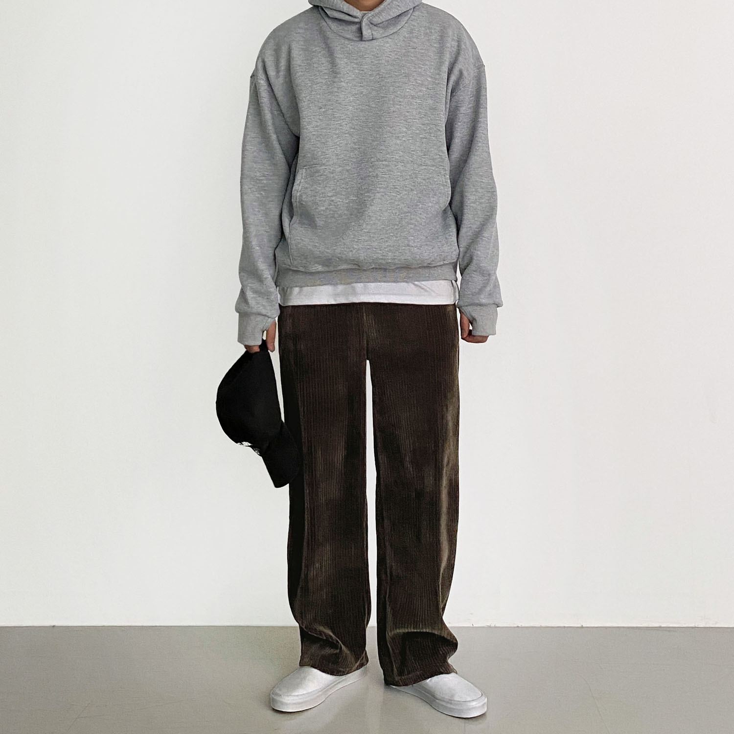 남자코듀로이팬츠 남자골덴와이드팬츠 - 상세 이미지 3
