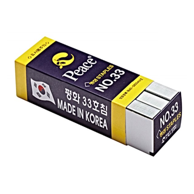 피스코리아 평화 33호침 낱개 5000pcs 스테플러심